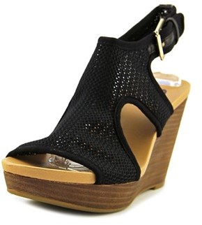 Dr. Scholl's Meaning Open Toe Canvas Wedge Sandal.