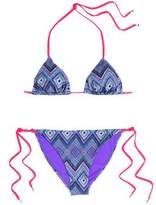 Thumbnail for your product : Matthew Williamson Printed Triangle Bikini