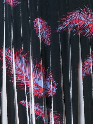 Emilio Pucci 'Feathers Print Crepe de Chine' skirt