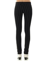 Thumbnail for your product : Saint Laurent Striped mid-rise skinny jeans