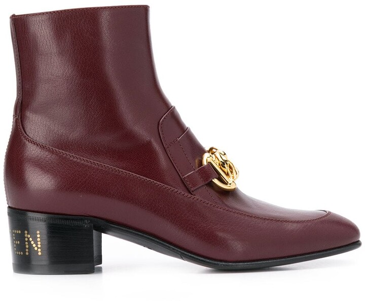 Gucci Horsebit Chain Ankle Boots ShopStyle