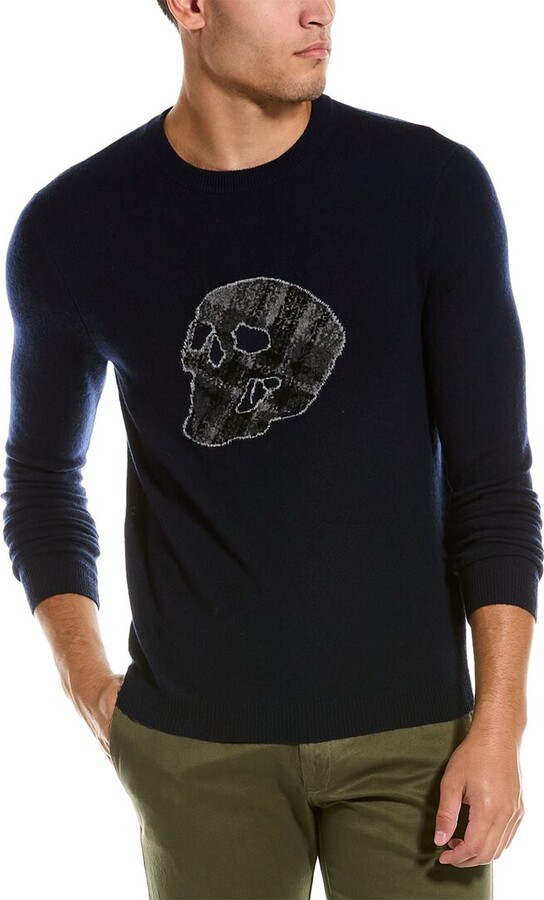 AlexPlein Men's Skull Graffiti Sweater