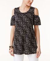 Thumbnail for your product : Alfani Lace Cold-Shoulder Top, Created for Macy's