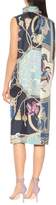 Thumbnail for your product : Ferragamo Printed silk tunic dress