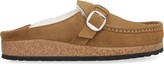 Thumbnail for your product : Birkenstock Buckley Shearling Suede And Fur Slippers