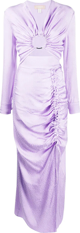 MATÉRIEL Ruched Long Sleeved Dress