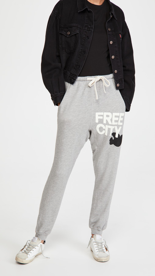 free city light blue sweatpants