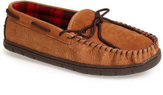 flannel lined moccasin slippers