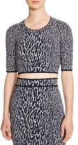 Thumbnail for your product : BCBGMAXAZRIA Isabelie Cheetah Jacquard Crop Top - 100% Exclusive