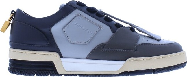 Buscemi Padlock Detailed Panelled Sneakers