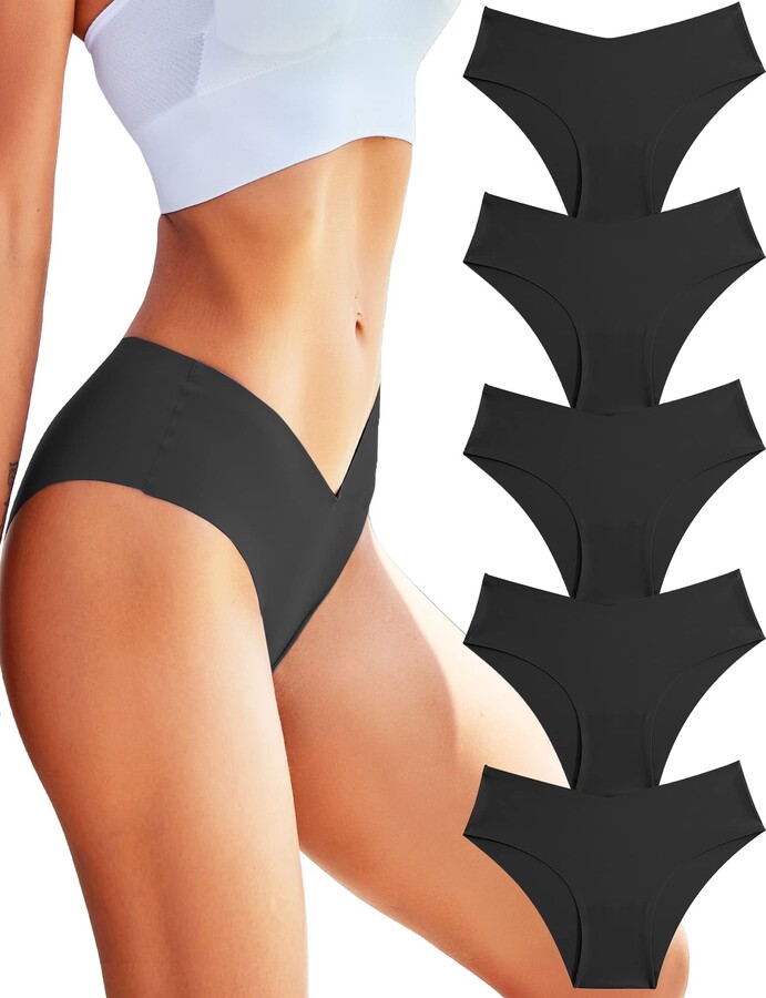 ROSYCORAL Women's Seamless Underwear Soft Stretch Briefs
