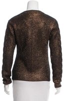 Thumbnail for your product : Pink Tartan Metallic-Accented Wool Sweater