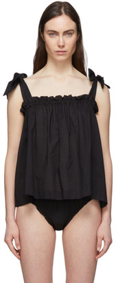 Le Petit Trou Black Bows Detail Top Le Petit Trou Black Bows Detail Top