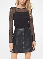 Thumbnail for your product : MICHAEL Michael Kors Leather Cargo Skirt