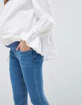 Thumbnail for your product : ASOS Maternity Design Maternity Ridley High Waist Skinny Jeans In Light Wash With Under The Bump Waistband