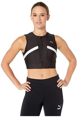 Puma Chase Full Zip Crop Top - ShopStyle