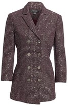 Thumbnail for your product : St. John Sequin Tweed Double-Breasted Jacket