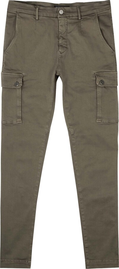 Replay Jann Hyperflex X.lite Green Slim-leg Cargo Trousers - ShopStyle  Casual Pants
