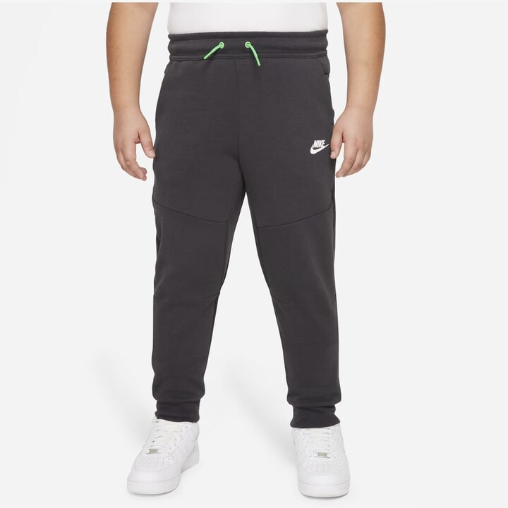 Nike oversized wide leg joggers in black - ShopStyle Activewear Trousers