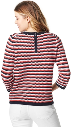 Tommy Hilfiger Final Sale-Crochet Stripe Sweater