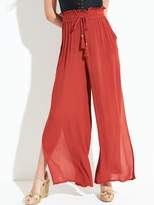 Thumbnail for your product : Very Crinkle Side Slit Beach Trouser - Rust