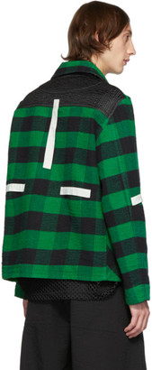 Craig Green Green Plaid Flannel Worker Shirt Jacket