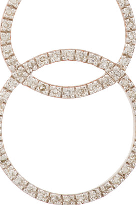 Monica Vinader Diva Kiss rose gold-plated diamond earrings