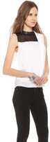 Thumbnail for your product : Robert Rodriguez Armor Beaded silk Top