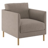 Thumbnail for your product : HYDE fabric armchair, wooden legs
