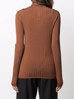 Thumbnail for your product : Nina Ricci High Neck Ribbed Top