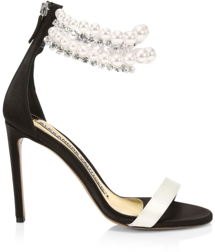 pearl and crystal sandals