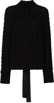 Thumbnail for your product : Cecilie Bahnsen Open-Back Chunky-Knit Jumper
