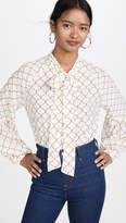 Thumbnail for your product : 7 For All Mankind Tie Neck Top