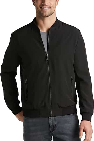 Awearness kenneth cole modern fit bomber jacket black Clearance
