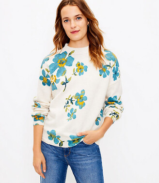 loft floral sweatshirt