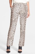 Thumbnail for your product : Haute Hippie Leopard Print Silk Pants