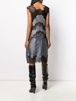 Thumbnail for your product : Fendi Chevron Lace Shift-Dress