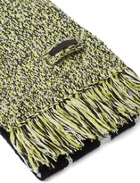 Thumbnail for your product : Prada Geometric Pattern Fringed Scarf