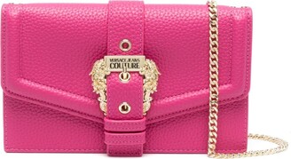 Versace Jeans Couture Logo-Buckle Faux-Leather Crossbody Bag