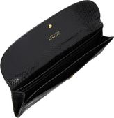 Thumbnail for your product : Barneys New York Python Ticket-Holder Wallet-Black