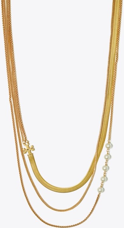Tory burch layered necklace Clearance