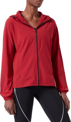 Aurique Amazon Brand AZ20SS010 Running Jacket Red (Red Dahlia) 8