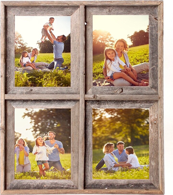 Etsy Barnwoodusa Signature 4 Collage Photo Frame - 100% Genuine Reclaimed Wood