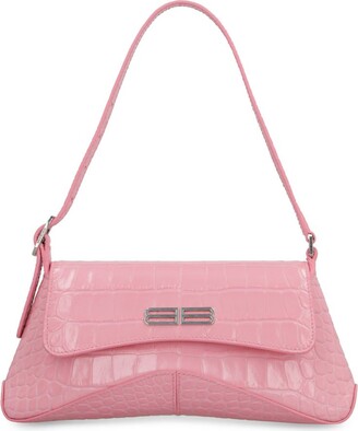 Open Road Pink Moc Croc Satchel Bag