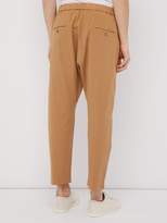 Thumbnail for your product : Barena Concealed Drawstring Cotton Blend Trousers - Mens - Beige
