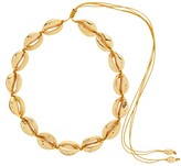 Thumbnail for your product : Tohum Puka Shell Charm 24kt Gold-plated Choker - Gold