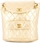 Thumbnail for your product : Chanel Pre Owned 1991-1994 quilted CC chain backpack