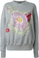 Thumbnail for your product : Alexander McQueen floral embroidered sweatshirt