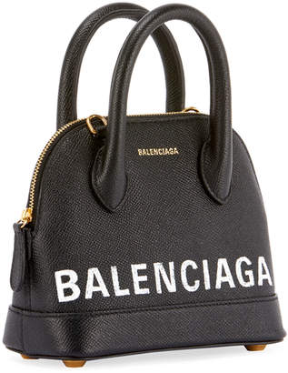 Balenciaga Ville XXS Pebbled Leather Top-Handle Tote Bag