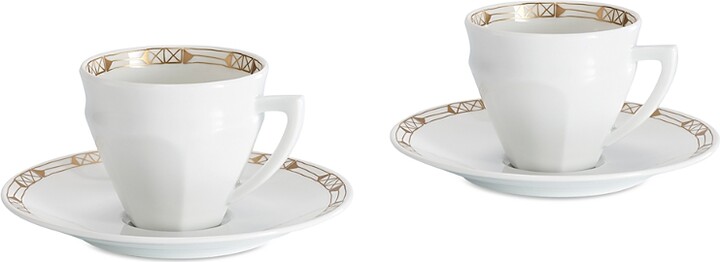 Baccarat Talleyrand Coffee Cup and Saucer, Service for 2